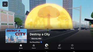 How to get weegee in destroy a city + The chosen one badge (without robux) #roblox