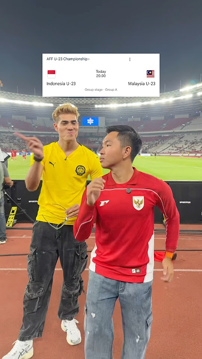 TIMBOI DAN AISAR KHALEDD DI MATCH TIMNAS INDONESIA U-23 🇮🇩 VS 🇲🇾 MALAYSIA!😱
