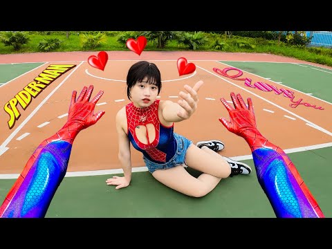 THIS COMPLETELY CRAZY GIRL WANTS ME TO BE HER BOYFRIEND (ParkourPOV Romantic Funny With Spider-Man)