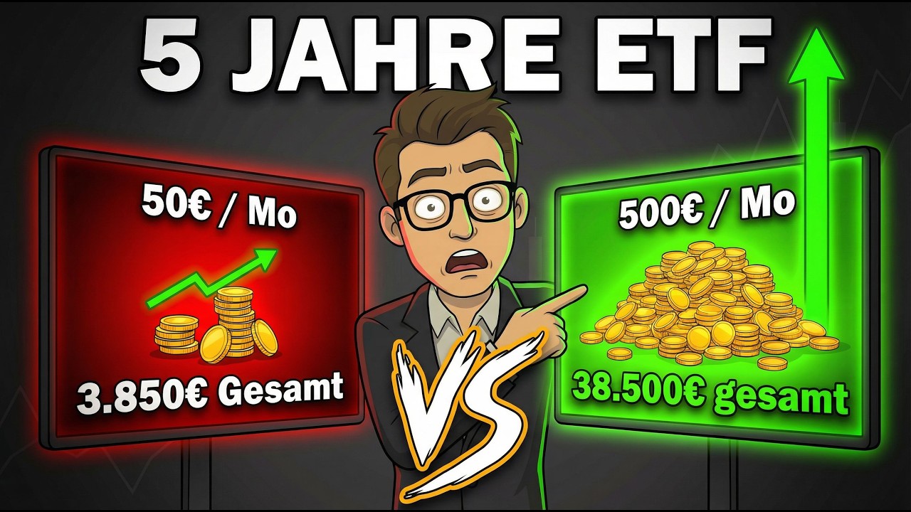 50€ vs 500€ ETF: Lohnen sich 50€ Sparplan überhaupt?