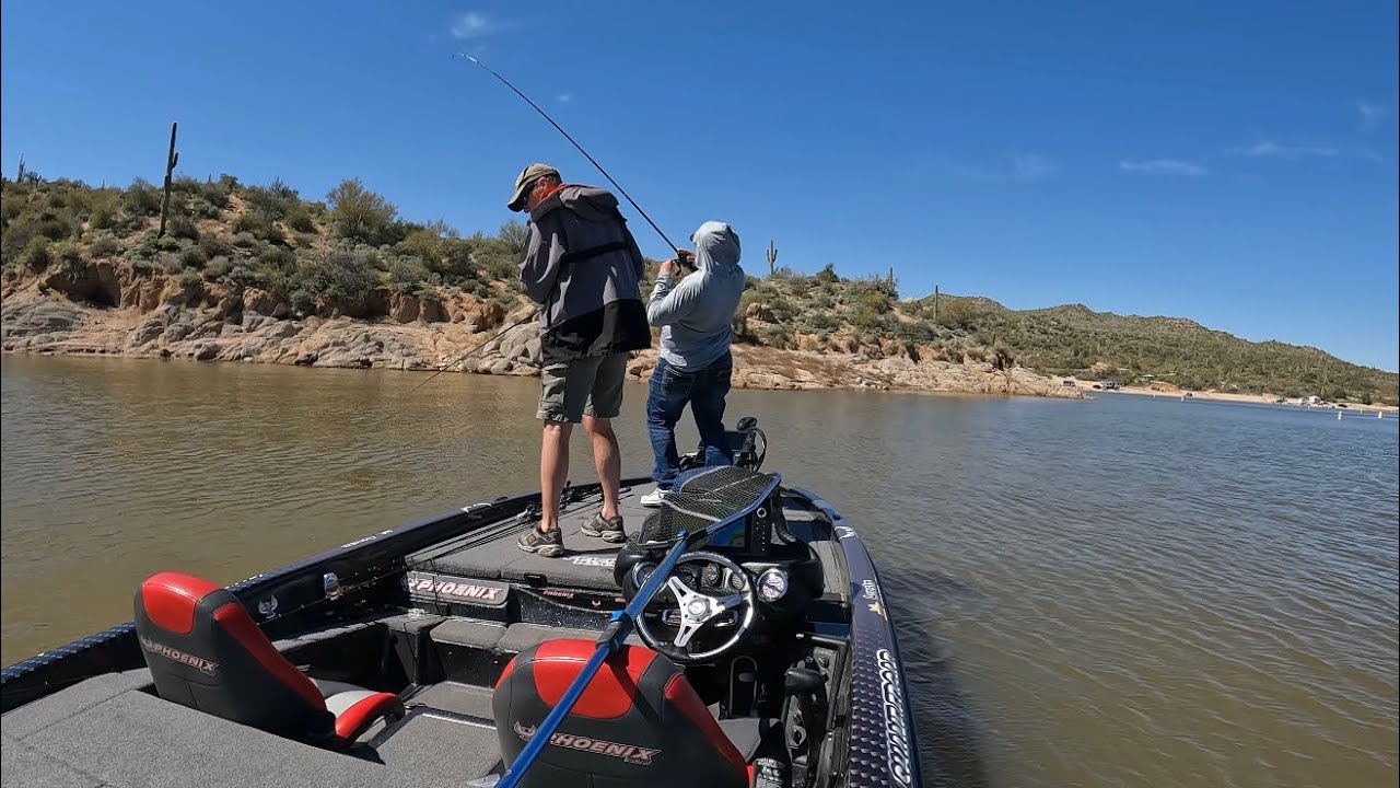 Bass junkys fishing tournament at Bartlett lake Arizona