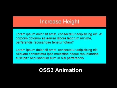 CSS3 Accordion Animation