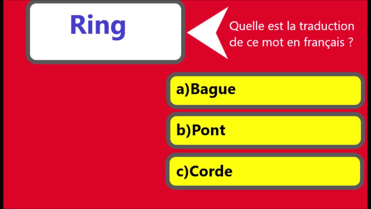 QCM-Exercice d'anglais pour les débutants - YouTube