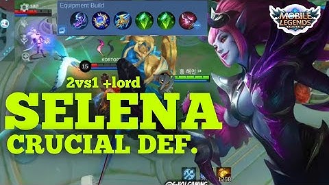 Selena Gameplay | MLBB | Crucial Def. | Item Build 2025 | season 38