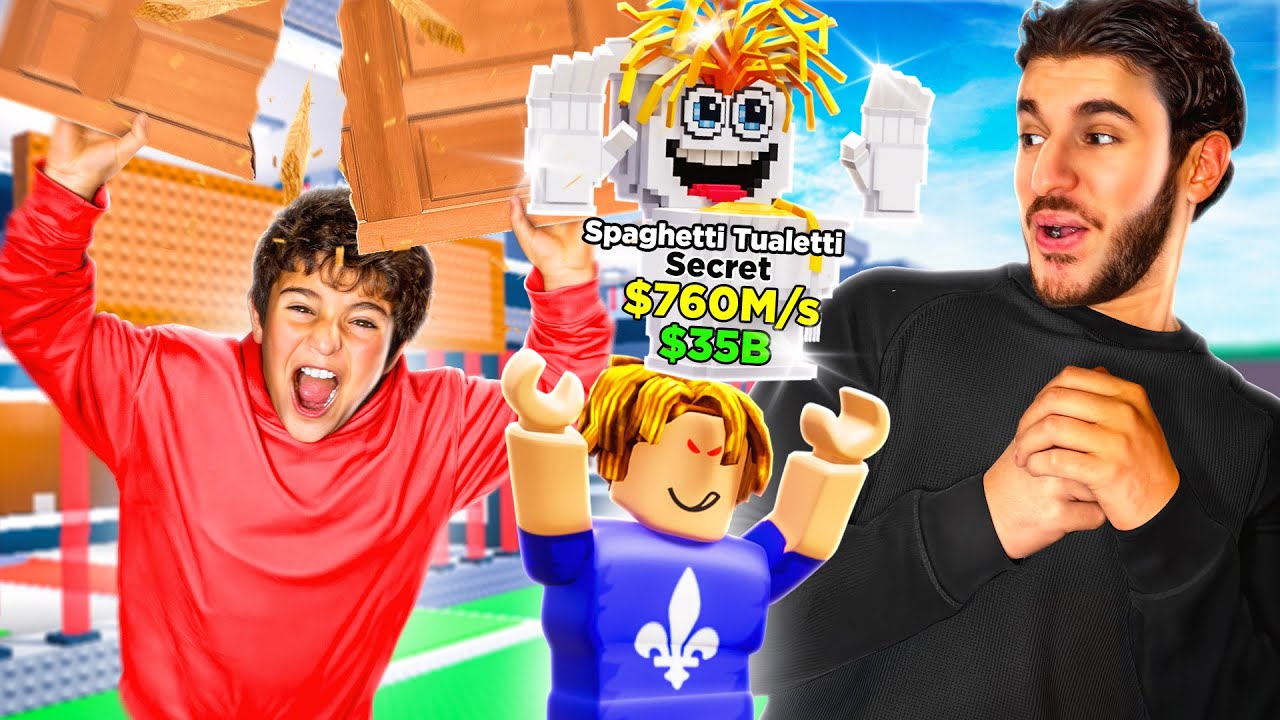 JE VOLE UN BRAINROT DE FOU OFFERT PAR DES ABONNÉS A MON PETIT FRÈRE.. IL CASSE MA PORTE !