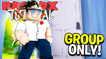 How to make a GROUP ONLY DOOR! | Roblox Scripting Tutorial