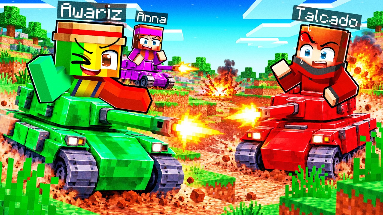 J'ai ORGANISÉ une Guerre de TANK dans TalcaCity sur Minecraft !