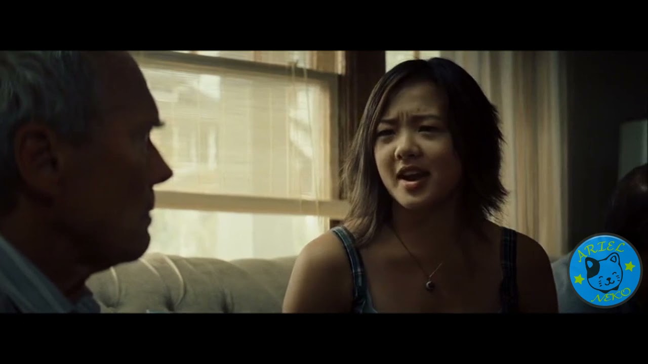 Scena tratta dal film "Gran Torino" - (2008). gran torino, clint ...