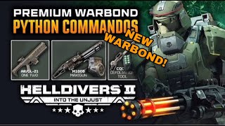 Helldivers 2 - New Warbond! Python Commandos Live Testing