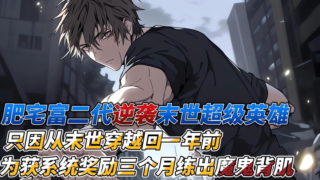 肥宅富二代逆襲末世超級英雄，只因從末世穿越回一年前，為獲系統獎勵三個月練出魔鬼背肌 #小说 #穿越 #沙雕剧情