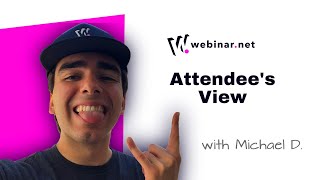 Attendee's View vs. Presenter's View | Webinar.net Tutorial