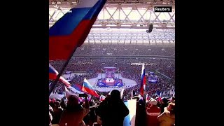 Выступление Путина прервали песней Газманова