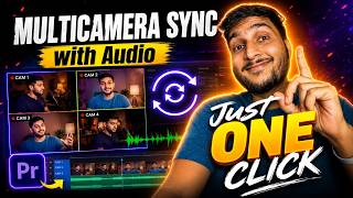 Multicam Audio Sync in Just 1 Click 🔥 Premiere Pro Trick