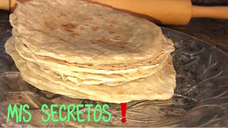 Como hacer tortillas de harina suavecitas?❗️RECETA FÁCIL❗️