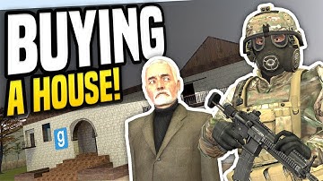 BUYING A HOUSE - Gmod DarkRP | Big Base Build!