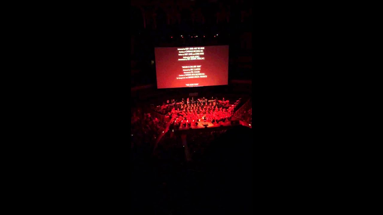 Back to the Future ending credits with live Orchestra