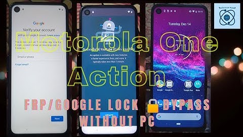 Motorola One Action (XT2013) FRP/Google Account Bypass|YouTube Update Problem Solve|Without Pc|2022