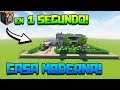 Minecraft | CASA MODERNA con un SOLO COMANDO! **INCREIBLE** | SIN MODS!! | COMANDOS