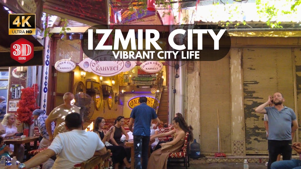 IZMIR CITY WALK • TURKEY 4K 60FPS | POV KONAK & HISTORIC STREETS | 3D AUDIO | NO TALKING | CITY TV