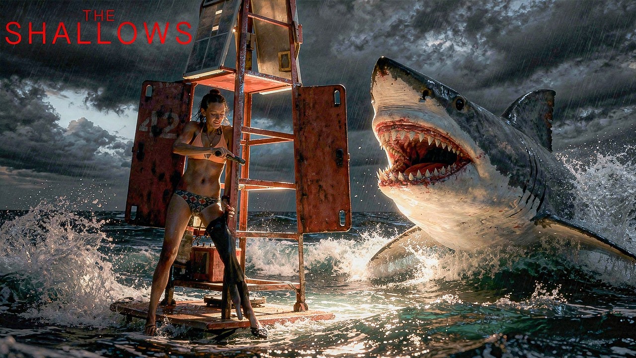 समंदर में मौत का खेल Shark के बीच फँसी एक औरत | Best Movie Scene |  Blake Lively |