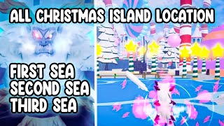All Christmas Island Location at First Sea, Second Sea, and Third Sea Blox Fruit Dragon Update