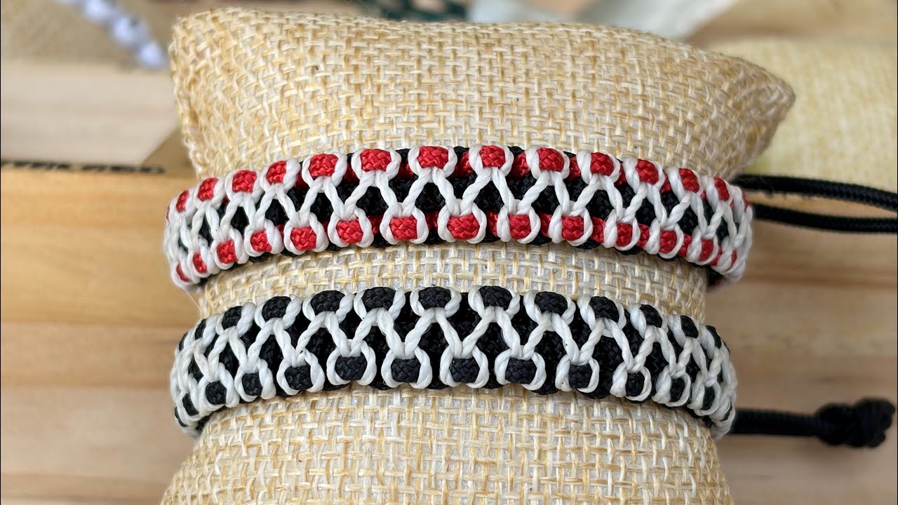 Pulseras fácil y rápidas de hacer tejidas a mano 🧵🪢