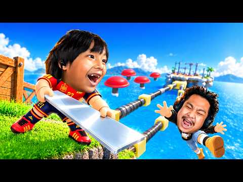 พ่อลูกถือกระจก OBBY หัวร้อนถึงขั้น...!!! (Roblox Carry the Glass Together)