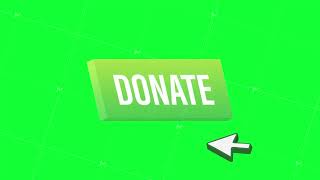 Donate with cursor button. Internet icon. Pointer click icon. Motion graphics 4k