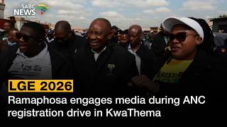 Voter Registration | Ramaphosa engages media during ANC registration drive in KwaThema