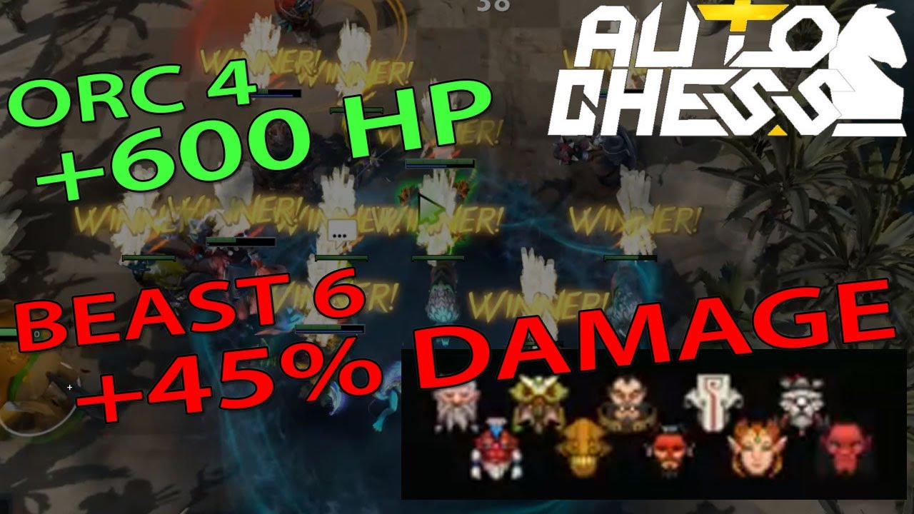 Dota 2 Auto Chess Best Combo Beast Orc Combo 100 Flawless Victory