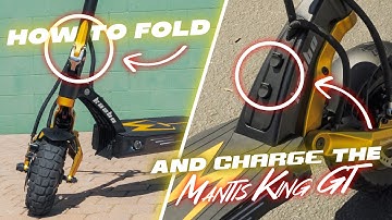 Kaabo Mantis King GT Charging & Folding Tutorial - Make sure to watch till the end!