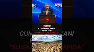 Hurbaşkanı Erdoğandan Kritik Uyarı Su Savaşları Kapıda
