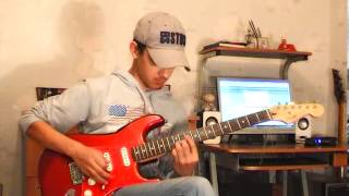 13 year old boy Guitarist plays incredible version Room 335 Larry Carlton chords