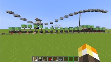 Cool Wave Machine with Minecarts in Minecraft Java (Tutorial).