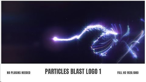 Particles Blast Logo After Effects Templates