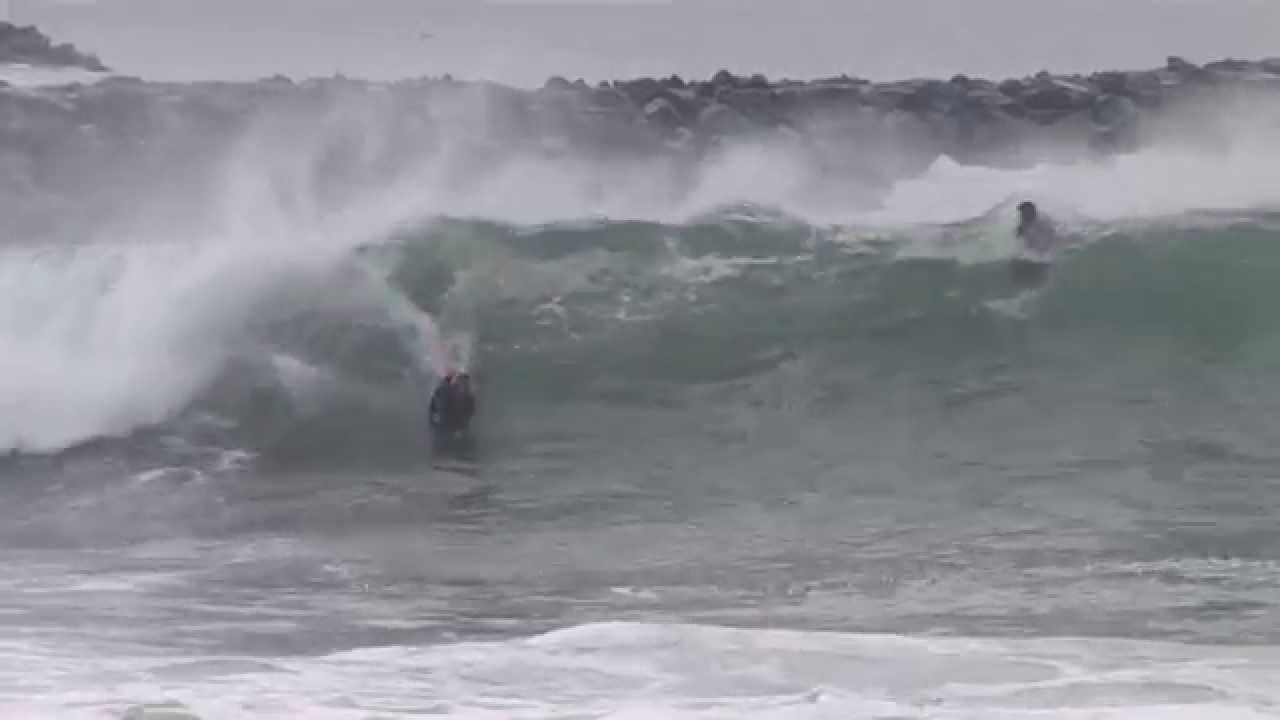 Bodyboarders use the Force at Wedge -- morning -- May 4, 2015