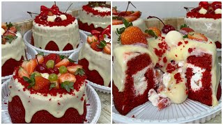 FEITO NO LIQUIDIFICADOR, O MAIS VENDIDO NO NATAL. BOLO CASEIRINHO RED VELVET RECHEADO. 