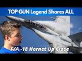 FA-18 Hornet Insane Features CLOSE UP. Top Gun Pilot Explains.