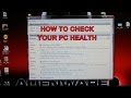 How to check your pc health status for windows