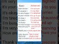 🔥💯 Basic vs advanced English expressions|speak like a Native with common conversational phrases #fyp