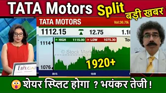TATA Motors share news today,Split News,date/buy or not ?analysis,tomorrow target/tata motors news thumbnail