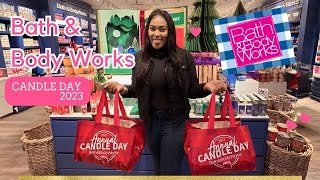 BATH & BODY WORKS CANDLE DAY 2023! #vlogmas Day 2 by one cute couponer 9,598 views 3 months ago 12 minutes, 57 seconds