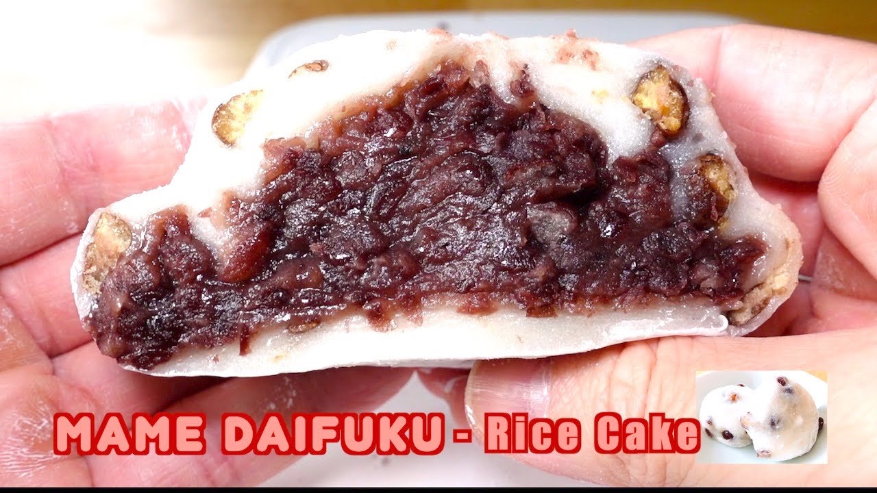 Daifuku Mochi - Japanese Sweet Bean Rice Cakes