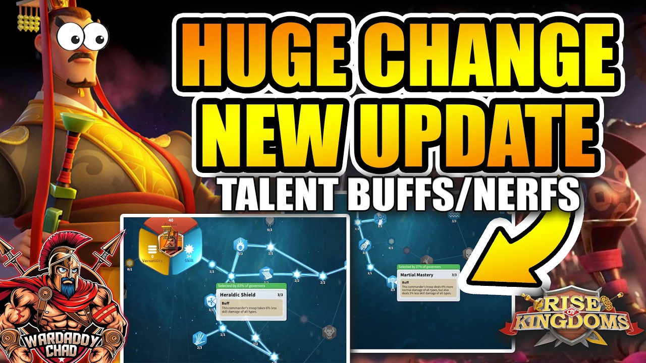 Huge Changes: New Update Buffs & Nerfs Talents/Inscriptions - Rise of Kingdoms