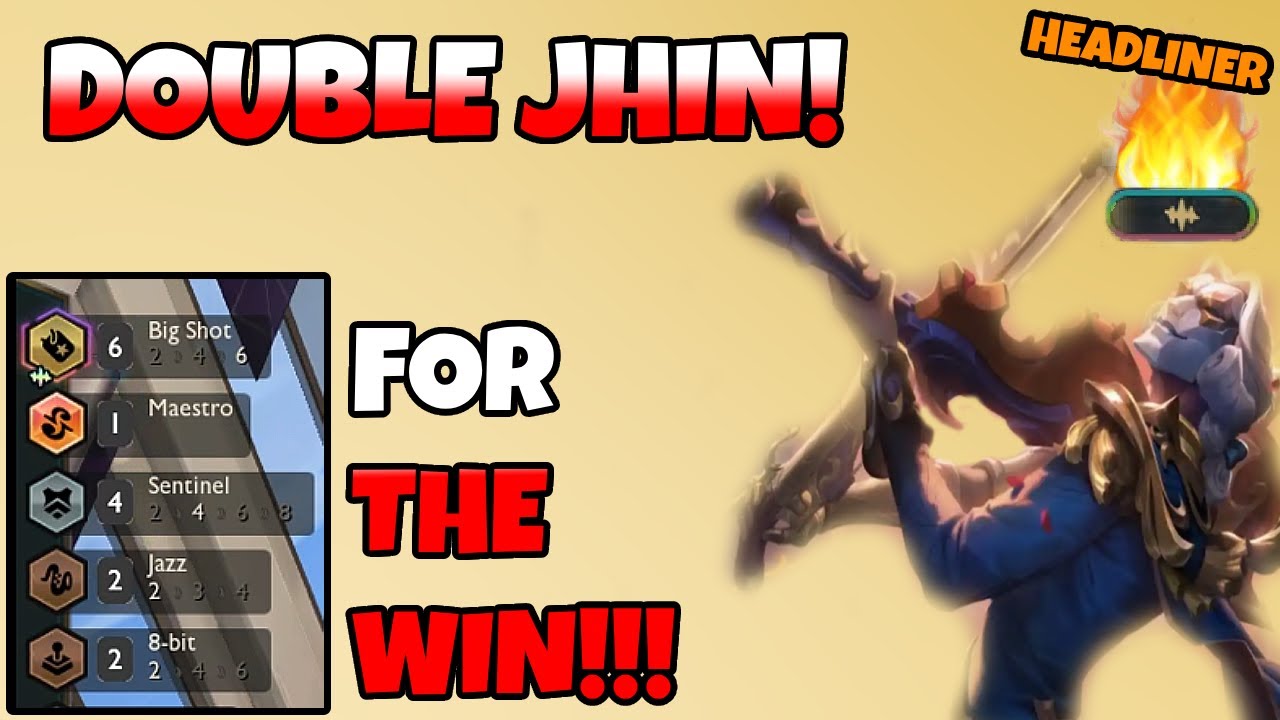 INSANE HEADLINER JHIN - 6/6BIGSHOT SET 10 TFT