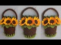 Diy wall hanging flower craft ideas !  homedecor ideas |Kreasi dari barang bekas