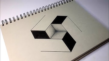 How to Draw Geometric Optical Illusion Art|3D Trick Art on Paper Tutorial|3D Line Illusion on Paper