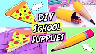 DIY School Supplies! FUN and EASY DIY Back To School Supplies! How To Make Emoji School Supplies!