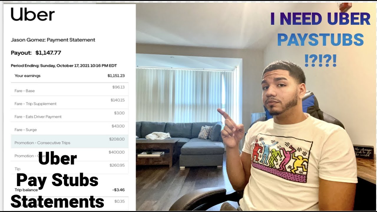 (2024) How To Get Paystubs For Uber Drivers In PDF Format Free and NO