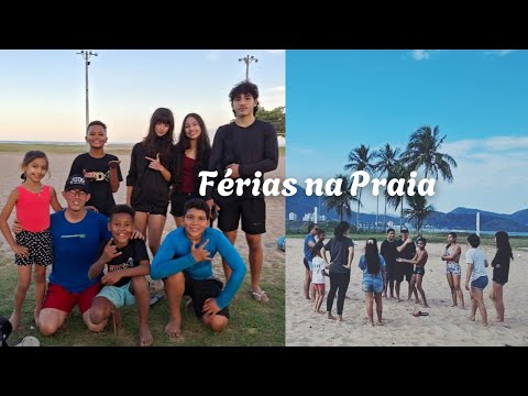 Férias na praia - Brincando de rouba bandeira e queimada